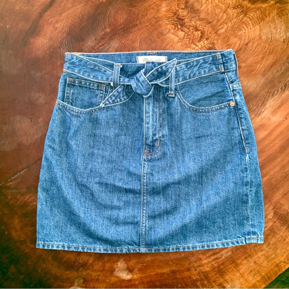 Madewell Rigid Denim Straight Mini Skirt